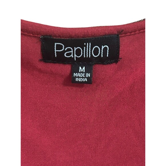 Y2K Party Dress Red Mesh Black Papillon Los Angeles Sz Med Whimsical Fairy - Picture 6 of 6